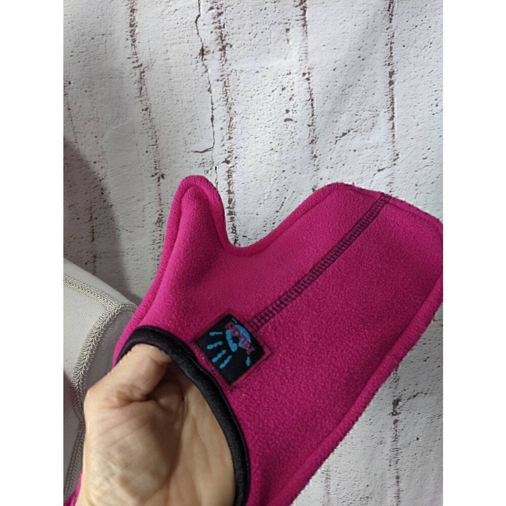 Vintage Y2K Mudd‎ Pink Winter Hat Mitten Scarf Set Fleece One Size Hot Pink - Picture 2 of 10